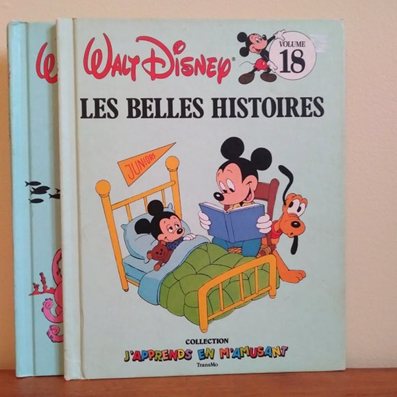 French Walt Disney Vintage Books, Cinderella, Mickey Mouse, Donald Duck - Picture 6 of 10